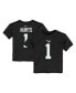 ფოტო #1 პროდუქტის Toddler Boys and Girls Jalen Hurts Black Philadelphia Eagles Player Name and Number T-shirt