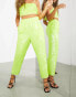 Фото #4 товара ASOS EDITION tapered trouser in neon lime sequin