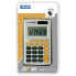 MILAN Blister Pack Orange And Grey 8 Digit Calculator With Cover - фото #2