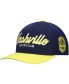 Men's Navy Nashville SC Team Script 2.0 Stretch Snapback Hat