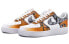 【定制球鞋】 Nike Air Force 1 Low 07 空军一号 钢铁之心 电影主题定制 耐磨防滑 低帮 板鞋 男款 橙灰白 / Кроссовки Nike Air Force CW2288-111