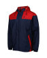 Фото #2 товара Men's Navy, Red Atlanta Braves Omni-Shade Flash Forward Challenger Full-Zip Windbreaker Jacket