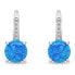 Timeless opal jewelry set SET246WB (earrings, pendant)