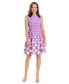 Фото #1 товара Petite Polka-Dot Fit & Flare Dress