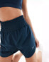 Nike Training One high waisted 3 inch shorts in navy Синий, M - фото #4