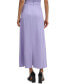 ფოტო #3 პროდუქტის Women's Plisse Detail Maxi Skirt