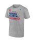 ფოტო #2 პროდუქტის Men's Heather Gray Texas Rangers 2023 World Series Champions Locker Room T-shirt