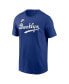 Фото #2 товара Men's Jackie Robinson Royal Brooklyn Dodgers Cooperstown Collection Fuse Name Number T-Shirt