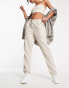 Фото #1 товара Vero Moda linen blend tapered trousers in stone