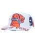 Men's White New York Knicks Hardwood Classics In Your Face Deadstock Snapback Hat