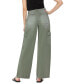 Фото #3 товара Women's High Rise Utility Cargo Wide Leg Jeans