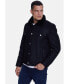 ფოტო #1 პროდუქტის Men's Casual Jacket, Washed Black With Black Wool