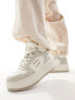 Фото #1 товара Tommy Jeans retro basket flatform high top trainers in stone