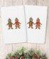 Фото #1 товара Christmas Gingerbread Embroidered 100% Turkish Cotton Hand Towel