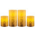 Wachskerze Golden Glitter (4er-Set)