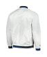 ფოტო #2 პროდუქტის Men's White Minnesota Timberwolves Hardwood Classics Throwback Wordmark Raglan Full-Snap Jacket