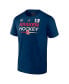 Фото #3 товара Men's Brandon Tanev Deep Sea Blue Seattle Kraken 2024 NHL Winter Classic Authentic Pro Name and Number T-shirt