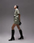 Фото #4 товара Topshop co-ord faux leather pull on short in sage