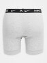 Nike boxer brief 3 pack in grey