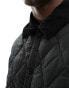 Фото #2 товара Jack & Jones short collar quilted jacket in black