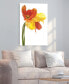 Фото #6 товара Orange Yellow Parrot Tulip on White Frameless Free Floating Tempered Glass Panel Graphic Wall Art, 48" x 32" x 0.2"