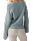 Фото #3 товара Women's Chill Vibes Cotton V-Neck Pullover Sweater