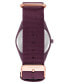 Фото #3 товара Часы и аксессуары Anne Klein Женские кварцевые трех стрелочные Фиолетовые океанские наручные пластиковые часы, 38.5 мм
