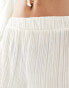 Vero Moda petite plisse shorts co-ord in cream Бежевый, XS - EU 34 - фото #3