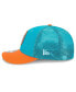 Фото #2 товара Men's Aqua, Orange Miami Dolphins 2023 Sideline Low Profile 9FIFTY Snapback Hat