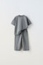 Plain t-shirt and trousers co-ord