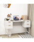 48 Inch Home Office Computer Desk with 4 Drawers-White