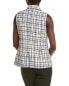 Фото #2 товара Nanette Nanette Lepore Tweed Vest Women's White M