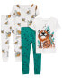 Фото #1 товара Baby 4-Piece 100% Snug Fit Cotton Pajamas 12M