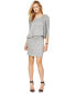 Bar III Women's Layered Dress Heather Grey Size XS
