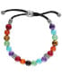 ფოტო #2 პროდუქტის Multi-Color Beaded Bolo Bracelet in Sterling Silver