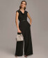 Фото #1 товара Комбинезон DKNY женский с поясом и капельными рукавами