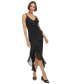 ფოტო #5 პროდუქტის Women's Ruffled Sleeveless Midi Dress