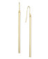 ფოტო #1 პროდუქტის Sleek Column Drop Earrings Set in 14k Gold