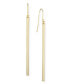 Фото #1 товара Sleek Column Drop Earrings Set in 14k Gold