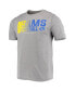 Фото #3 товара Men's Heathered Gray Los Angeles Rams Combine Authentic Game On T-shirt