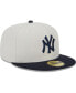 Фото #4 товара Men's Gray, Navy New York Yankees World Class Back Patch 59FIFTY Fitted Hat