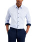 Фото #1 товара Men's Dot Stripe Shirt, Created for Macy's