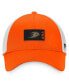 ფოტო #4 პროდუქტის Men's Orange, White Anaheim Ducks Authentic Pro Rink Trucker Snapback Hat