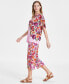 Women's Printed Culotte Pants, Created for Macy's