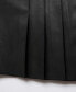 Women's Side Pleat Faux Leather Miniskirt