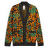 Фото #1 товара Puma Carrots X Graphic Cardigan Mens Black, Green, Orange Casual Tops 62744601