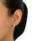 ფოტო #5 პროდუქტის Crystal 6mm Pave Stud Earrings in Sterling Silver. Available in Clear, Blue or Red