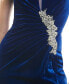 Фото #4 товара Juniors' Velvet Beaded-Appliqué Gown