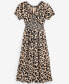 ფოტო #5 პროდუქტის Women's Leopard-Print V-Neck Midi Dress, Created for Macy's