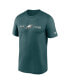Фото #3 товара Men's Midnight Green Philadelphia Eagles Horizontal Lockup Legend T-shirt